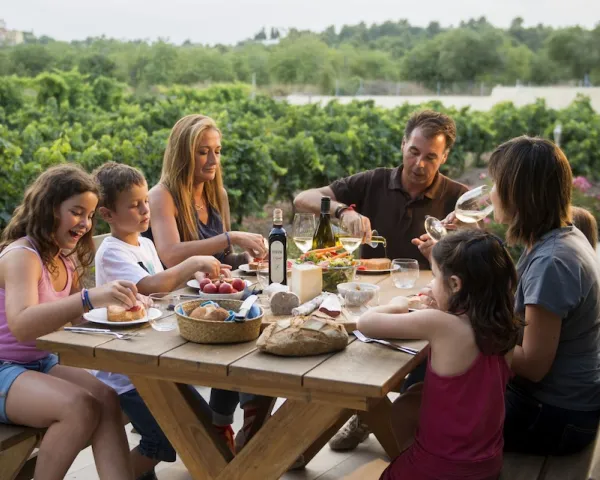 Picnic amb productes de la terra